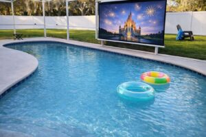 Poolside cinema
